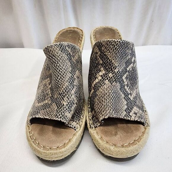 TOMS Size 9.5 Monica Mule Sandal Snake Print (a) - Picture 3 of 9